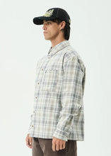 Load image into Gallery viewer, Afends Shelter Flannel Long Sleeve Shirt - White Check

