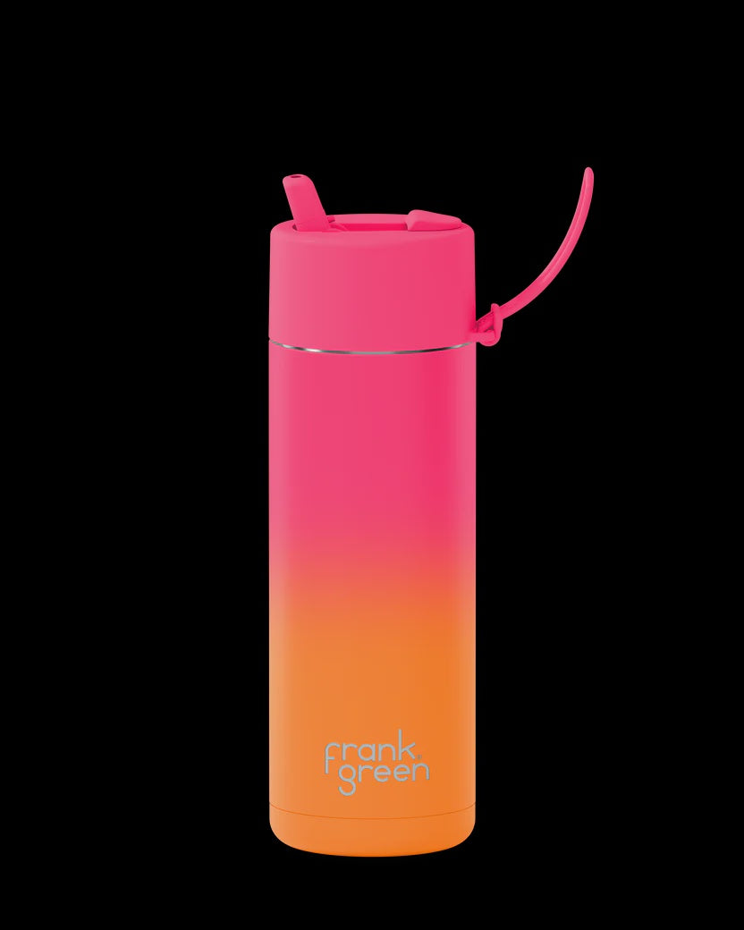 Frank Green 20oz/595mL Ceramic Reusable Bottle -  Gradient Summer Sunset