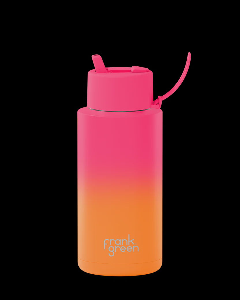 Frank Green 1L Ceramic Reusable Bottle - Gradient Summer Sunset