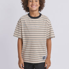 Load image into Gallery viewer, St. Goliath Stripe Ringer Tee (3-7) - Tan
