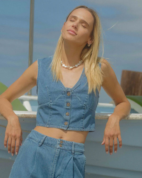 Billabong Indigo Skies Top - Salt Washed