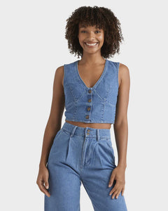 Billabong Indigo Skies Top - Salt Washed