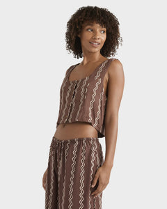 Billabong Another Wave Wvn Tank - Espresso