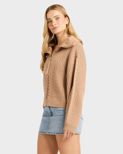 Load image into Gallery viewer, Billabong Sun Zippy Sweater - Truffle
