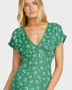 Billabong Bright Skies Midi Dress - Island Green