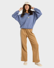 Load image into Gallery viewer, Billabong Womens Wave Break Half Zip Crew - Stone Blue
