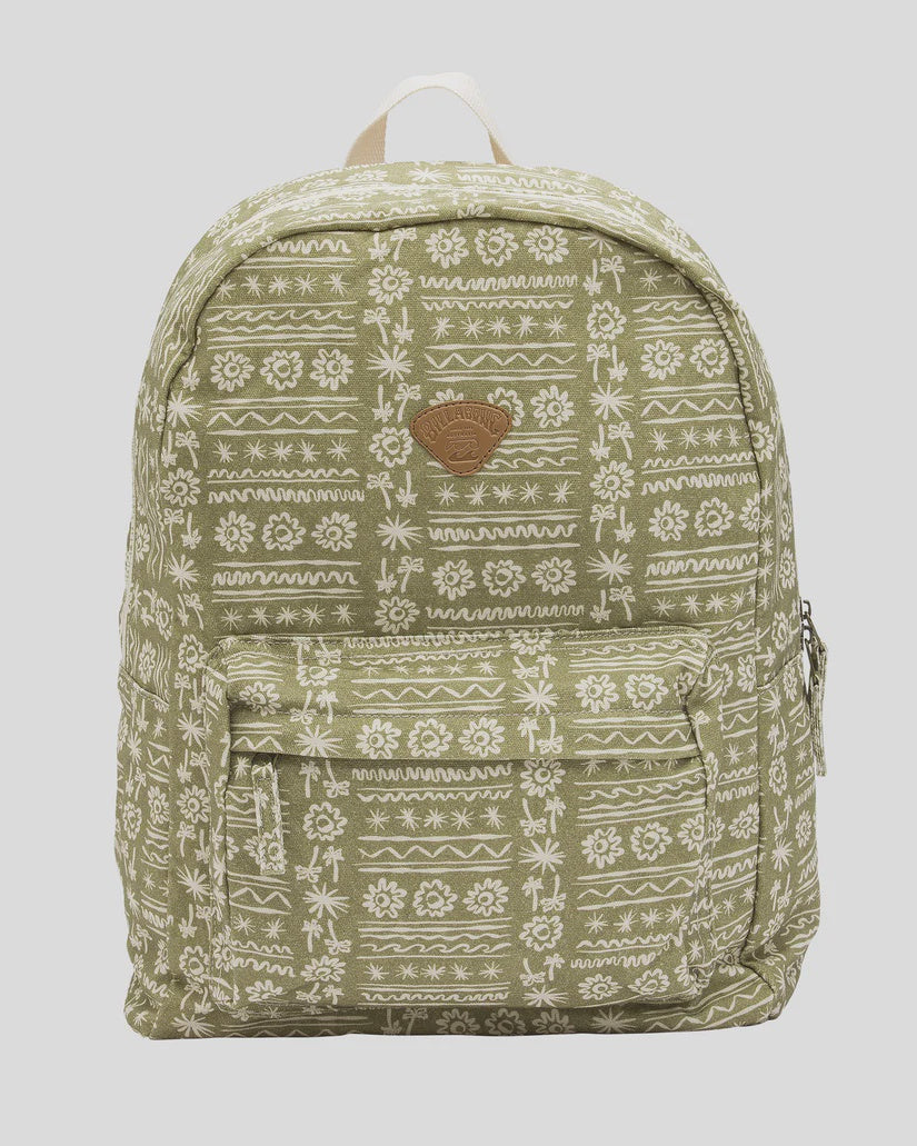 Billabong  Womens Schools Out Backpack - Green Tea