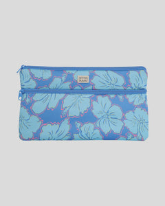 Billabong Happy Hibiscus Lrg Pencil Case - Tidal Bule