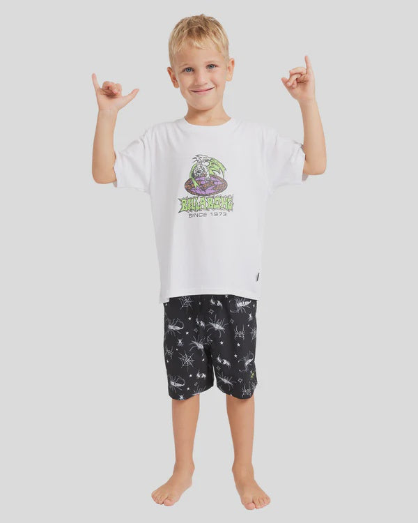 Billabong Boys 0-7 Global Dragon T-Shirt - White