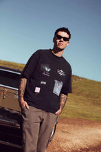 Load image into Gallery viewer, Thrills Transmission Box Fit Oversize Short Tee - Washed Black
