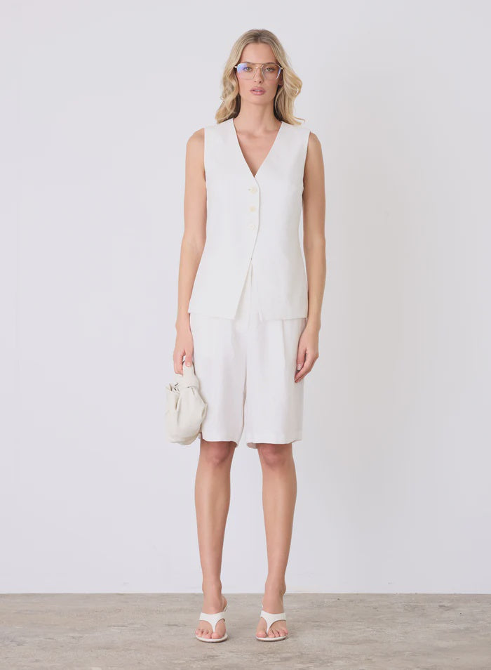 Esmaee Marseille Vest Top - White