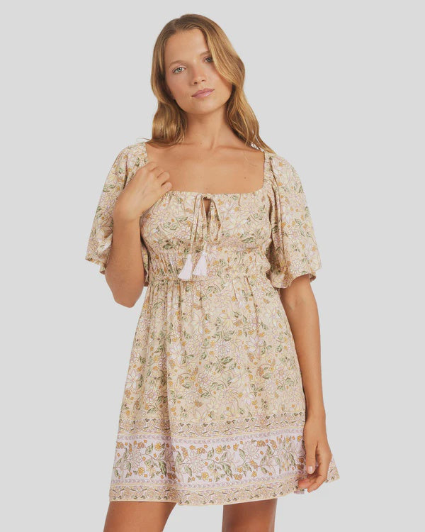 Roxy Garland Sun Symphony Dress - Stone