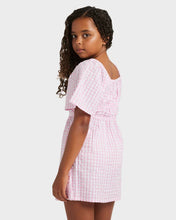 Load image into Gallery viewer, Roxy Daisy Check Dress - Bonbon
