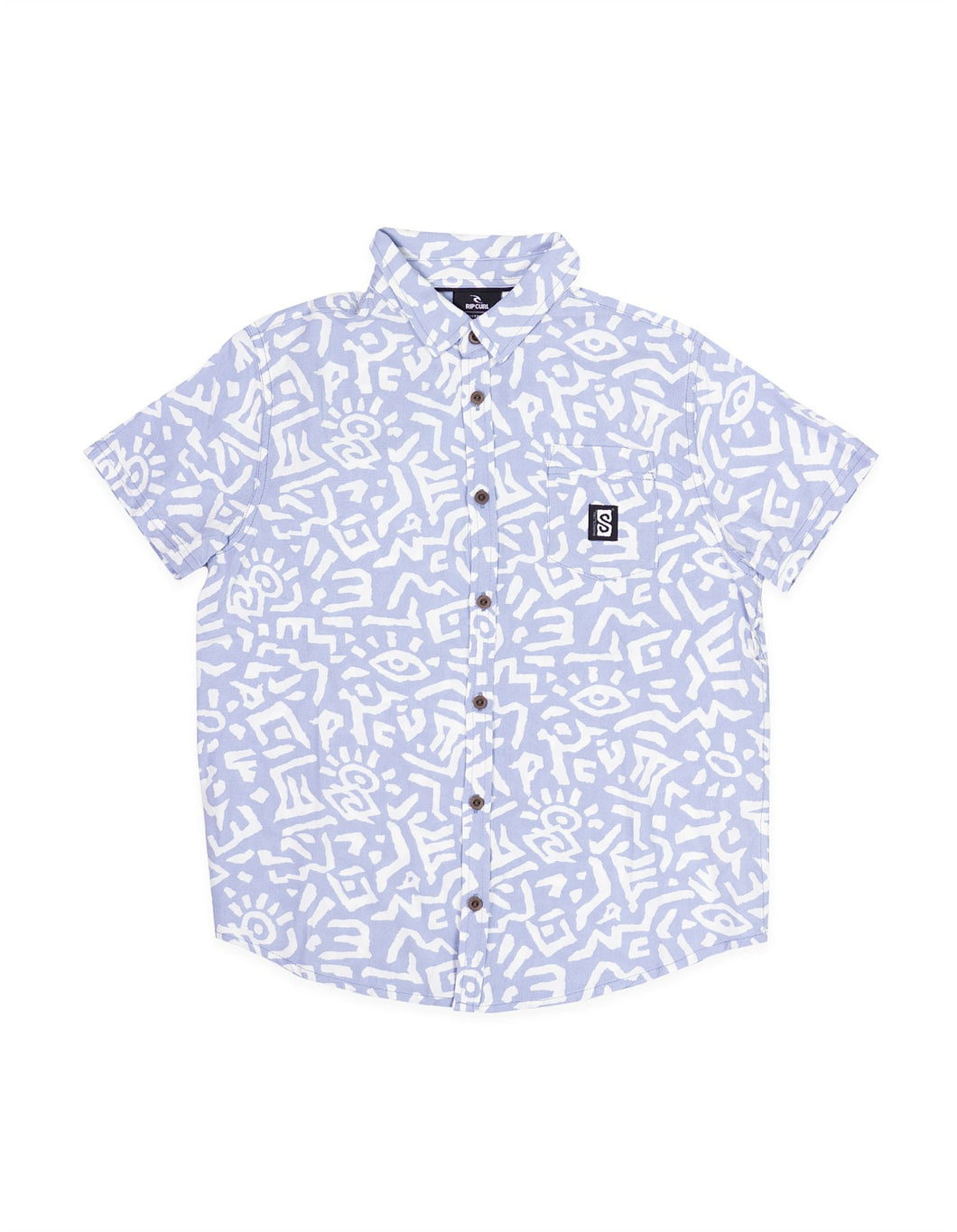 Rip Curl Search S/S Shirt (8-14) - Spray Blue