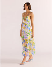 Load image into Gallery viewer, MINKPINK Painterly-Floral Fable Tie Midi Dress
