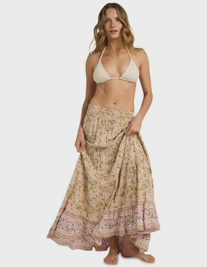 Roxy Garland Radiant Sun Skirt - Stone