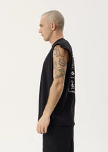 Load image into Gallery viewer, Afends Spiritual Heavyweight Sleevless Tee - Stone Black
