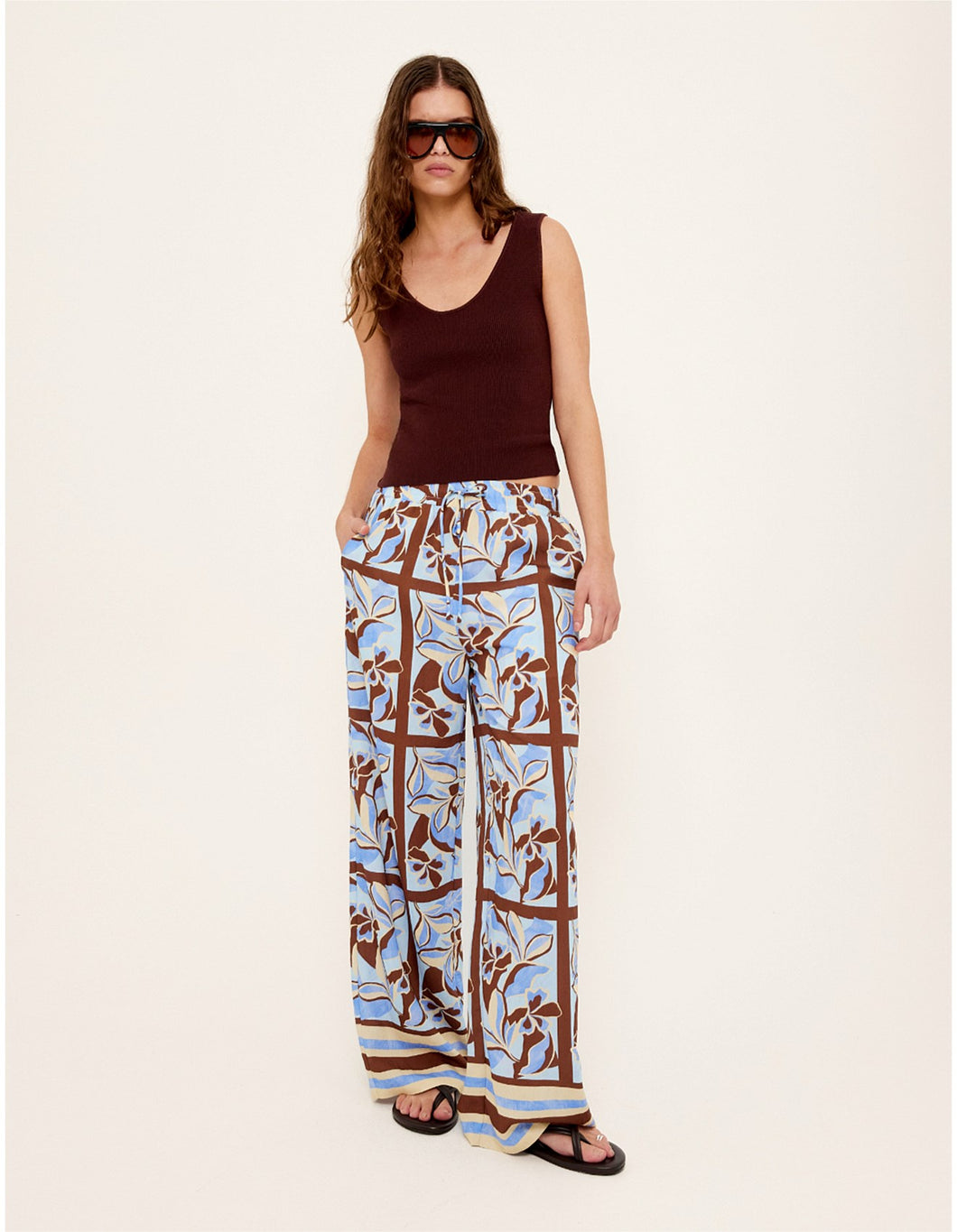 Staple The Label Cielo Drawstring Pants - Abstract
