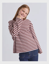 Load image into Gallery viewer, Eve Girl Brooklyn Stripe Long Sleeve Shirt - Chocolate
