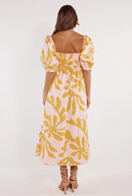 Load image into Gallery viewer, Girl and the Sun Paloma Midi Dress - Palma Amarilla Print
