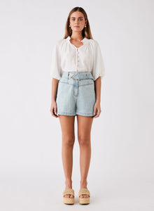 Esmaee Seaside Denim Short - Pale Blue