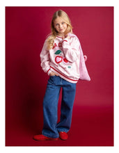 Load image into Gallery viewer, Eve Girl Cherry Hearts Crew - Pale Pink
