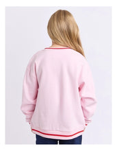 Load image into Gallery viewer, Eve Girl Cherry Hearts Crew - Pale Pink
