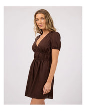 Load image into Gallery viewer, All About Eve Fern Linen S/S Dress - Brown
