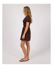 Load image into Gallery viewer, All About Eve Fern Linen S/S Dress - Brown

