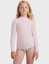 Load image into Gallery viewer, Roxy Girls Heater UPF 50 Long Sleeve Rashguard - Rose Shadow
