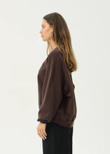 Load image into Gallery viewer, Afends Raven Crew Neck - Washed Coffee
