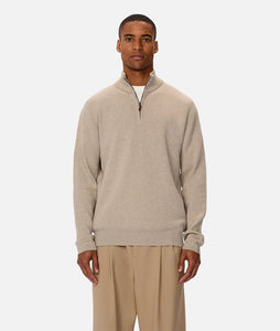 Industrie The Lakewood Zip Neck - Wheat