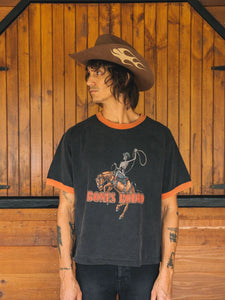 Billy Bones Club Rodeo Ringer Tee - Washed Black