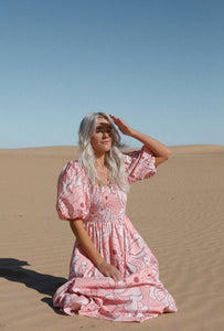 Girl and the Sun Ana Midi Dress - Desert Flower