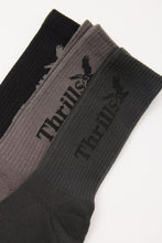 Load image into Gallery viewer, Thrills Workwear 3 Pack Sock - Falcon/Black/Deep Forest
