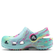 Load image into Gallery viewer, Crocs Kids Classic Marbled Clog  - Aquamarine/Multi
