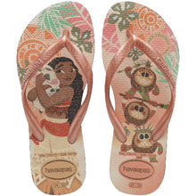 Load image into Gallery viewer, Havaianas Kids Slim Moana Thongs - Pink Clay
