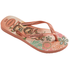 Load image into Gallery viewer, Havaianas Kids Slim Moana Thongs - Pink Clay
