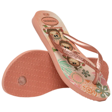 Load image into Gallery viewer, Havaianas Kids Slim Moana Thongs - Pink Clay
