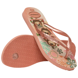 Havaianas Kids Slim Moana Thongs - Pink Clay