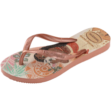 Load image into Gallery viewer, Havaianas Kids Slim Moana Thongs - Pink Clay
