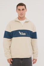Load image into Gallery viewer, Thrills Between Chaos And Calm Quarter Zip Fleece - Oatmeal
