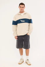Load image into Gallery viewer, Thrills Between Chaos And Calm Quarter Zip Fleece - Oatmeal
