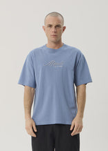 Load image into Gallery viewer, Afends Horoscope Boxy Tee - Washed Slate Blue
