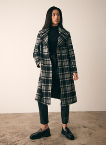 Esmaee' Concrete Coat - Black/Check