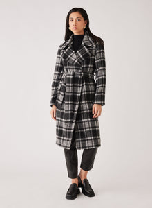 Esmaee' Concrete Coat - Black/Check