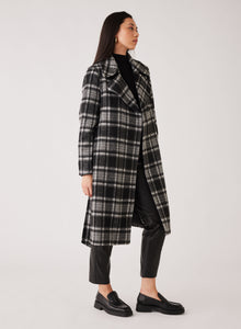 Esmaee' Concrete Coat - Black/Check