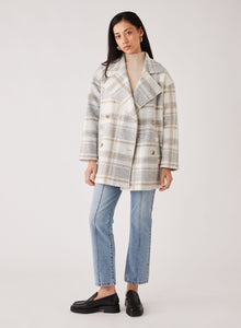 Esmaee' Lincoln Coat - Grey Check