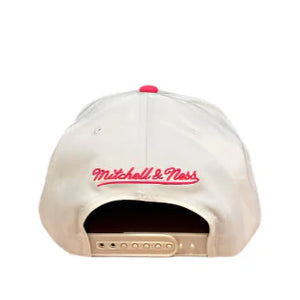 Mitchell & Ness Pro Pinch Snapback Spurs - White Cream/Pink