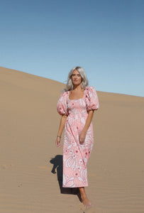 Girl and the Sun Ana Midi Dress - Desert Flower